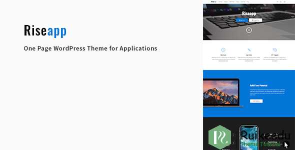 Riseapp - 应用程序单页WordPress主题