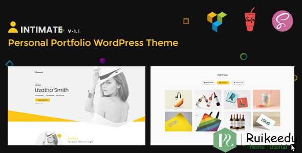 intimate - 最小的投资组合WordPress主题