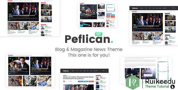 Peflican - 报纸和杂志WordPress主题