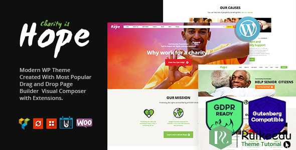 hope - 非营利,慈善和捐赠WordPress主题