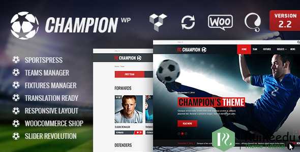 Champion - 足球和足球WordPress主题
