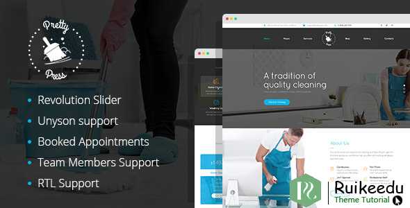 PrettyPress - 清洁服务WordPress主题