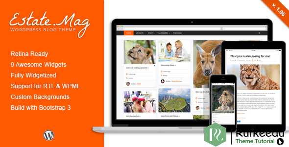 EstateMag - 响应式Wordpress博客主题