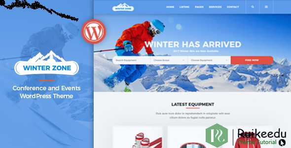 WinterZone - 滑雪和冬季运动WordPress主题