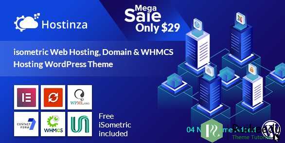 Hostinza - 等距域和虚拟主机Wordpress主题