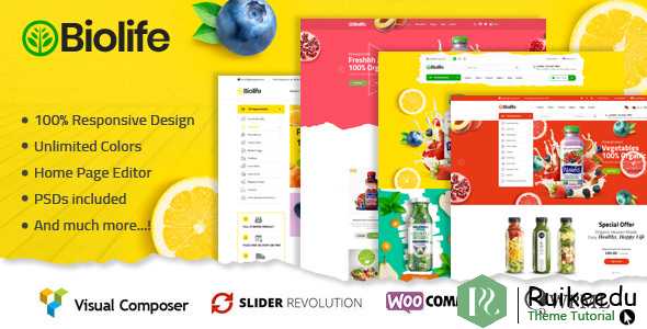 Biolife - 有机食品WordPress主题