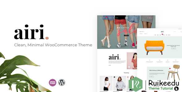 Airi - 干净,最小的WooCommerce主题