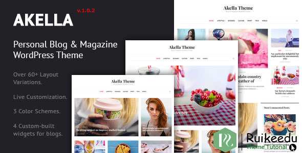 Akella - 个人博客和杂志WordPress主题