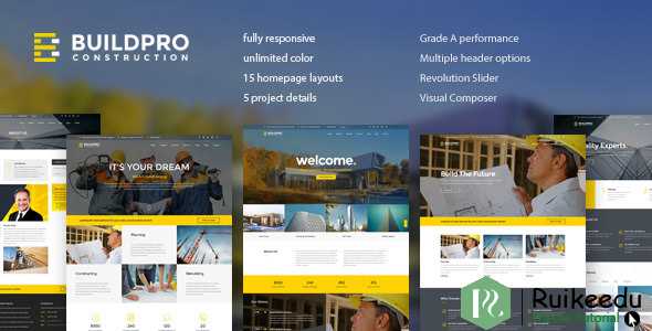 BuildPro建筑和施工WordPress主题