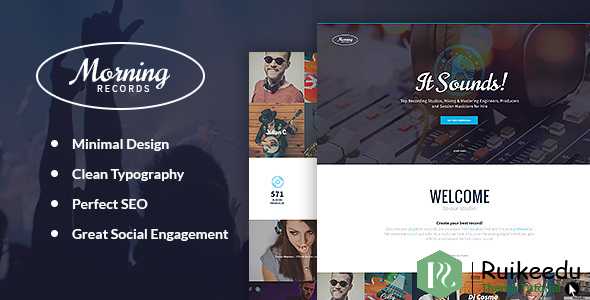Morning Records - 时尚录音室WordPress主题