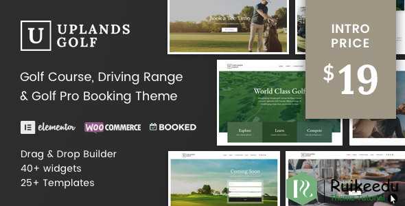 Uplands- 高尔夫球场WordPress主题