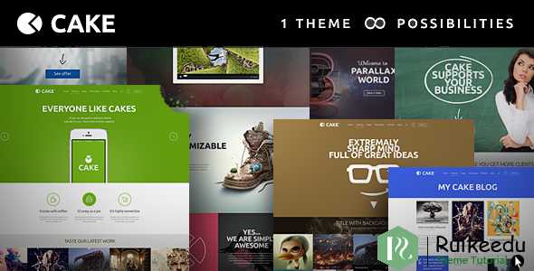 Cake- 响应式多用途WordPress主题
