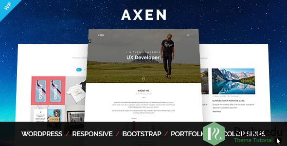 Axen - 个人作品集WordPress主题