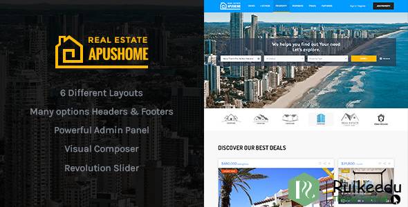 ApusHome - 房地产WordPress主题