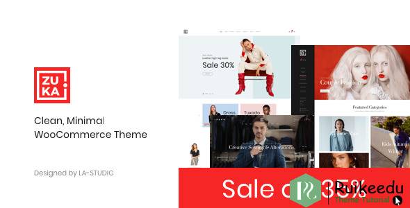 Zuka - 干净,最小的WooCommerce主题