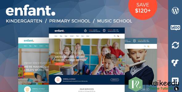Enfant - 学校和幼儿园WordPress主题
