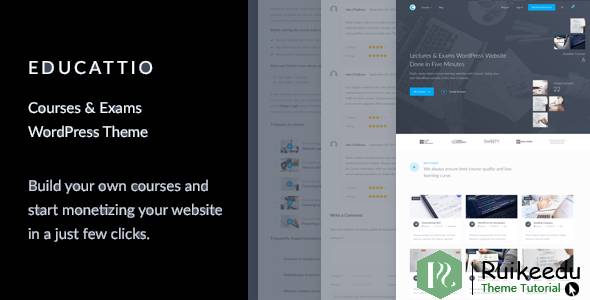 Educattio - 课程和考试WordPress主题