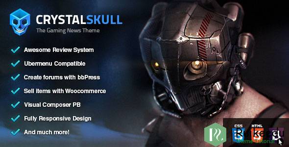 CrystalSkull - 游戏杂志WordPress主题