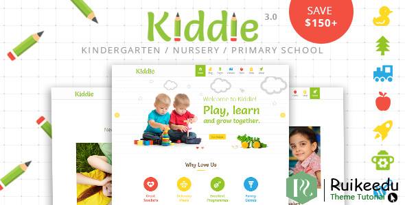 Kiddie - 幼儿园和学前WordPress主题