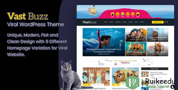 Vast Buzz - Viral&Buzz WordPress主题