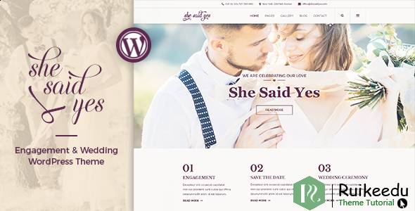 SheSaidYes - 订婚和婚礼WordPress主题
