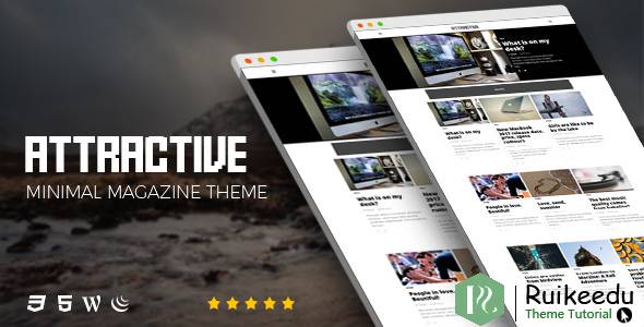 Attractive - 极简主义杂志WordPress主题