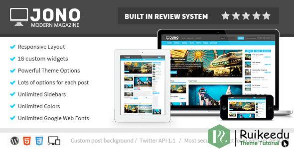 Jono - 响应式WordPress杂志主题