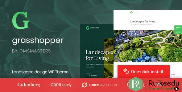 Grasshopper - 景观设计和园艺WordPress主题