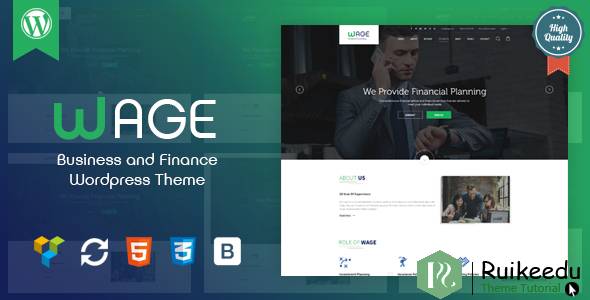 Wage- 商业和金融WordPress主题
