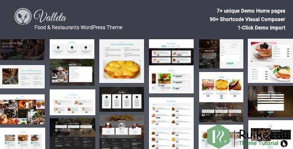 Valleta- 食品和餐馆WordPress主题