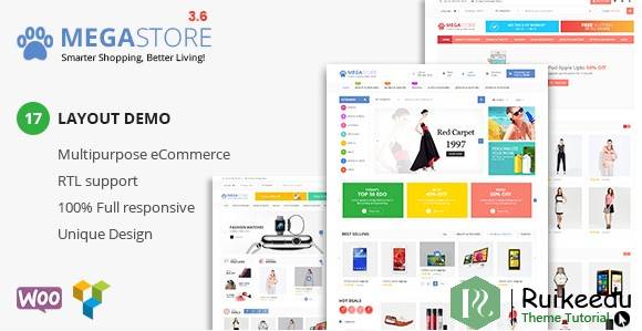 Mega Store - 超级市场RTL响应WooCommerce WordPress主题