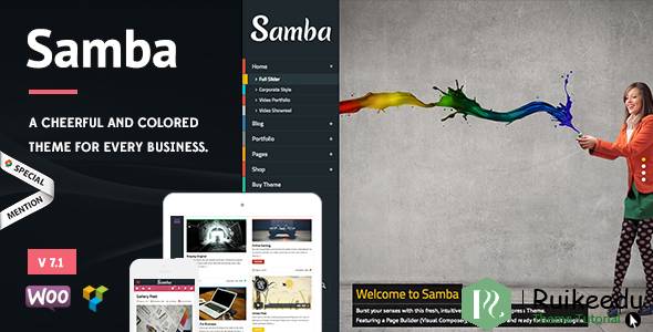 Samba - 彩色WordPress主题