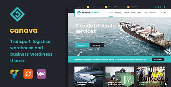 Canava - 物流和商业WordPress主题