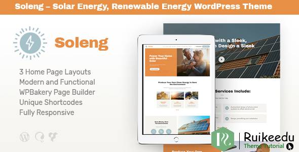 Soleng - 太阳能公司WordPress主题