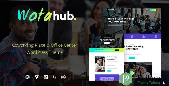 WotaHub - Coworking Space WordPress主题