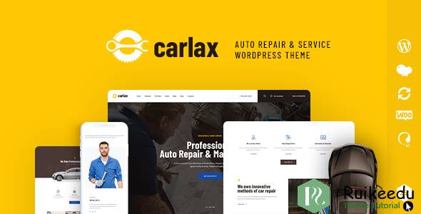 Carlax - 汽车配件商店和汽车服务主题