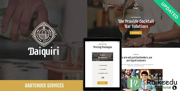 Daiquiri - 调酒师服务和餐饮WordPress主题