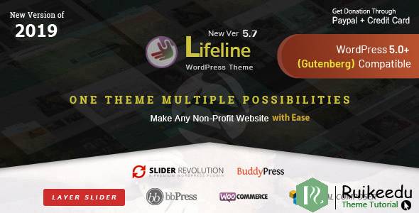 Lifeline - 非政府组织慈善基金筹集WordPress主题