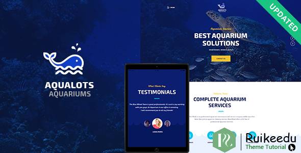 Aqualots 水族馆服务WordPress主题