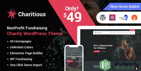 Charitious - NonProfit筹款慈善WordPress主题