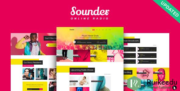 sounder - 在线广播WordPress主题