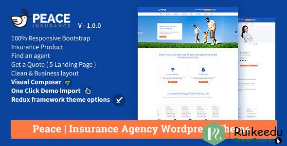 Peace - 保险代理机构WordPress主题