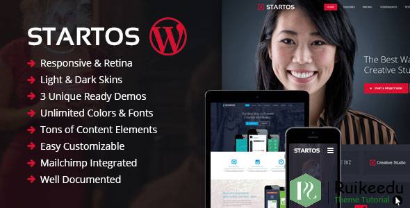 Startos- 现代应用程序着陆页主题