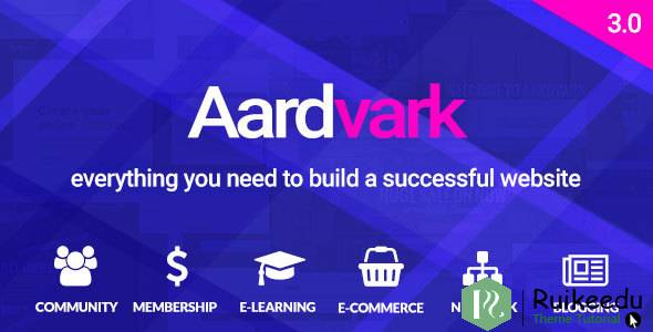 Aardvark - BUDDYPRESS,会员和社区主题
