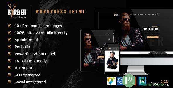 Barber - 头发,纹身和美容沙龙主题