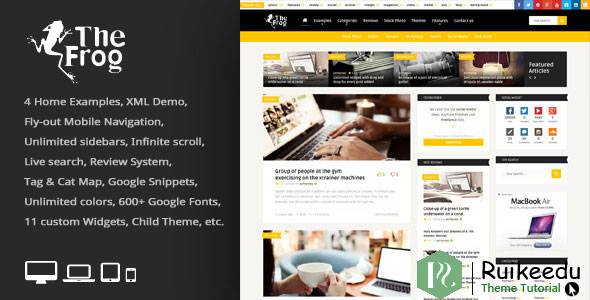 The Frog - 创意新闻/博客杂志WP主题