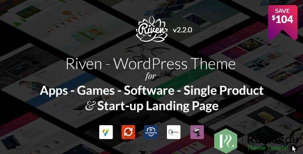Riven - 登陆页面的WordPress主题