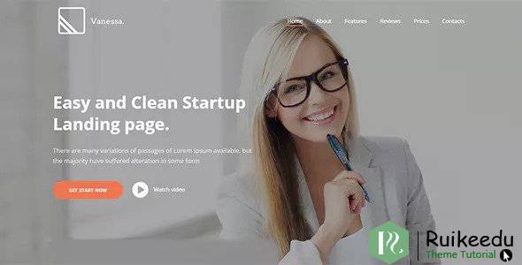 Vanessa - 轻松启动登陆页面WP主题