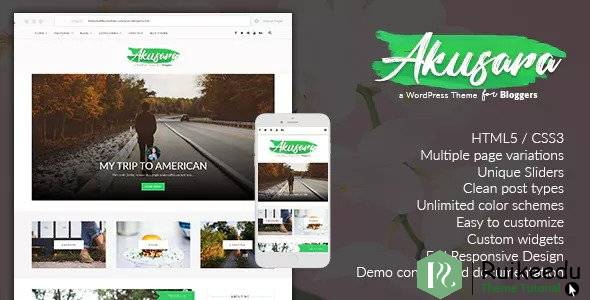 Akusara - 多用途博客WordPress主题