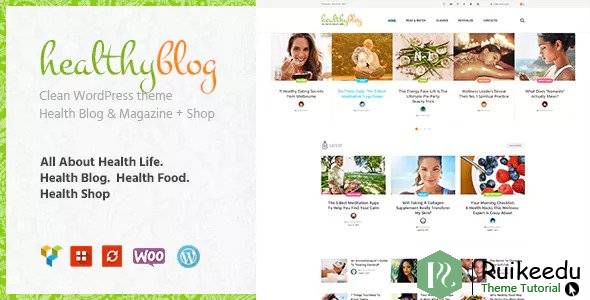Healthy Living - 博客与在线商店WordPress主题